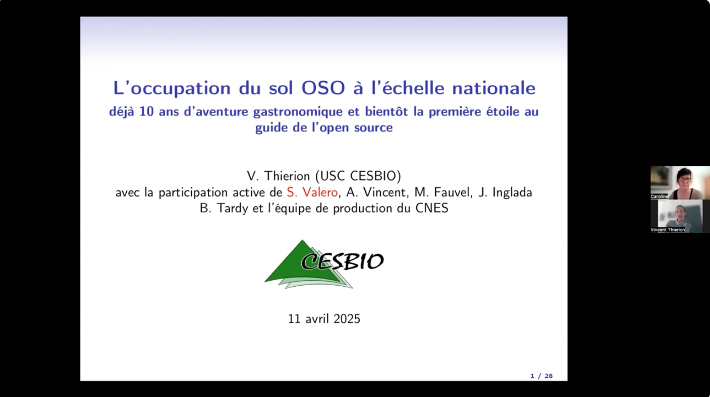 Webinaire sur la thématique – L’occupation du sol OSO à l’échelle nationale