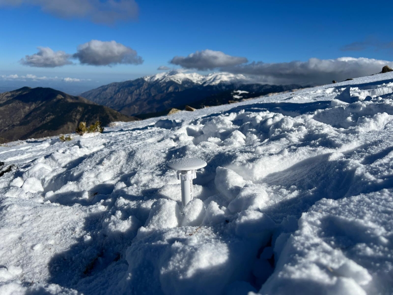 Capteurs de température en montagne