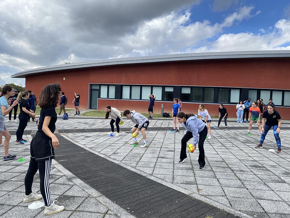 Atelier sportif à l'ISIS de Castres