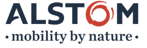 Logo Alstom mobility by nature